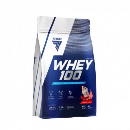 WHEY 100  900 G STRAWBERRY