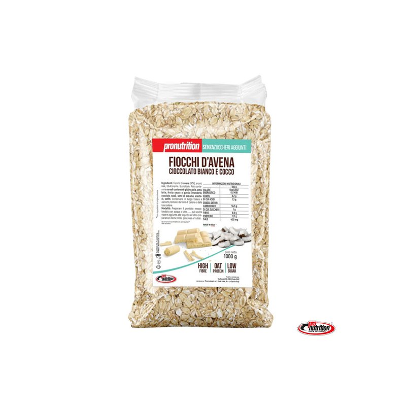 Vendita online FARINA/FIOCCHI D'AVENA Fiocchi d'avena cocco bianco costo  10,49 €  spedizione in 24h