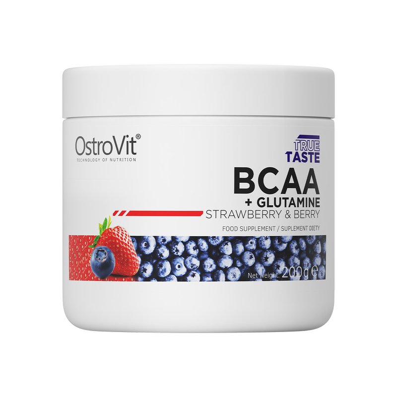 Vendita online AMINOACIDI BCAA + GLUTAMINE 200GR  strawberry costo  9,00 €  spedizione in 24h