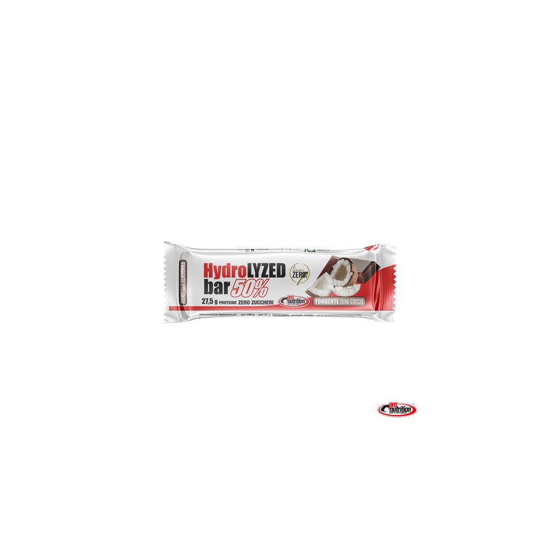 Vendita online BARRETTA PROTEICA BARRETTA HYDROLIZED 50% FONDENTE COCCO costo  2,50 €  spedizione in 24h